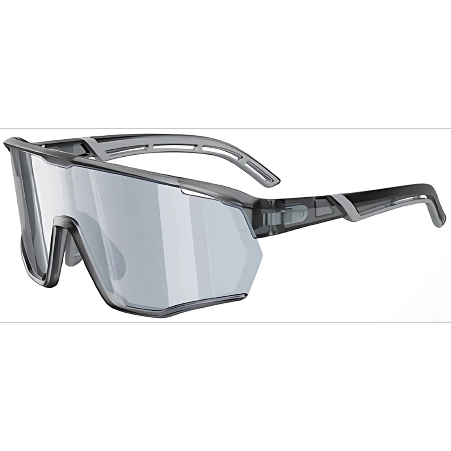 TR90 Angular Shield Sports Sunglasses with PC Cylindrical Lens for Outdoor Use