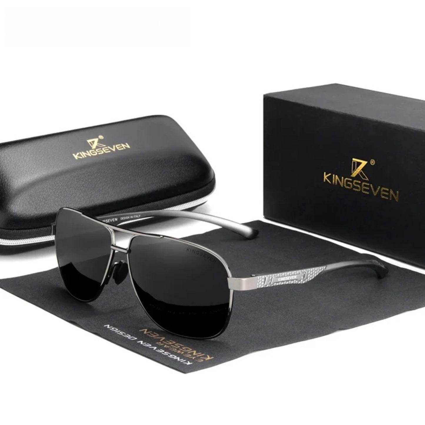 Aluminum Pilot Polarized UV400 Sunglasses