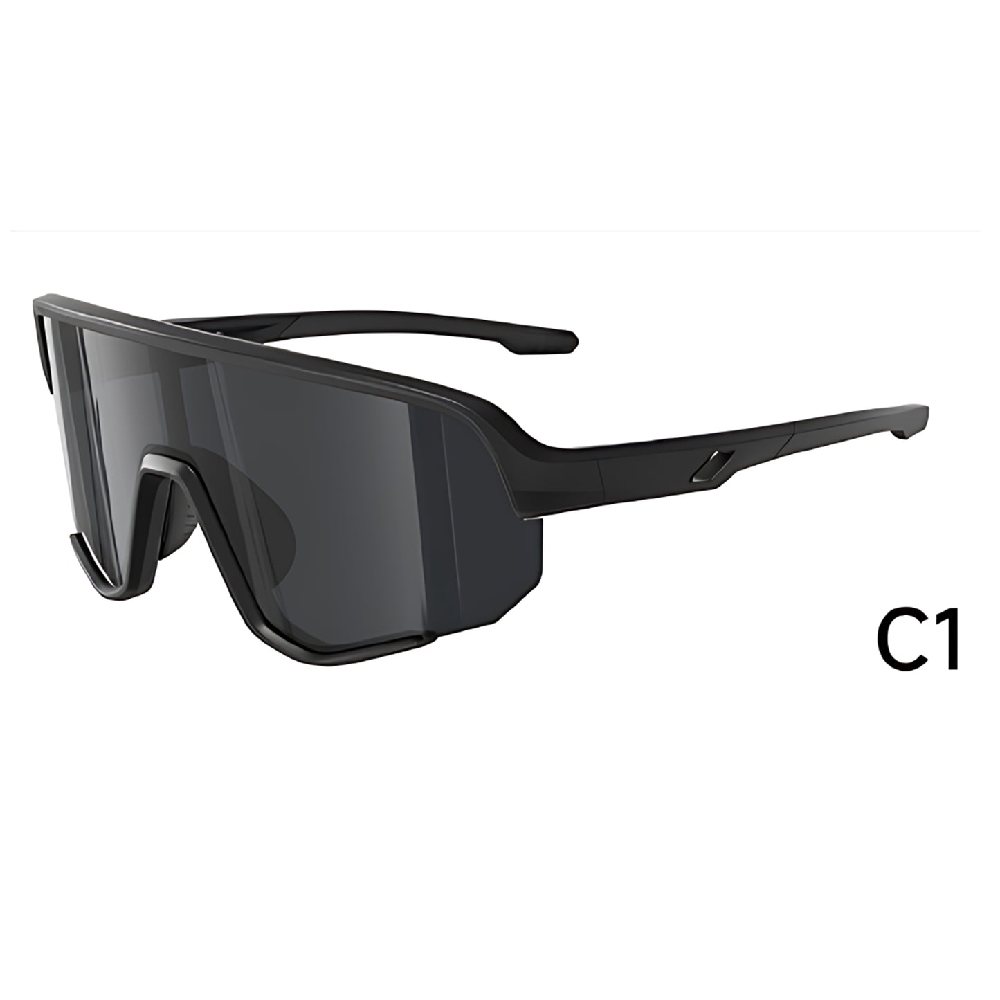 TR90 Shield Sports Sunglasses with PC Cylindrical Lens for Outdoor Sports