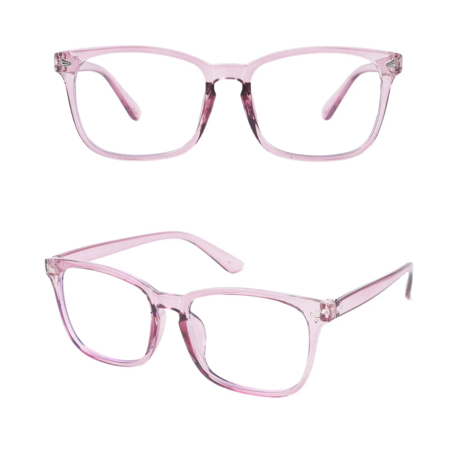 Plastic Black Square Blue Light Glasses