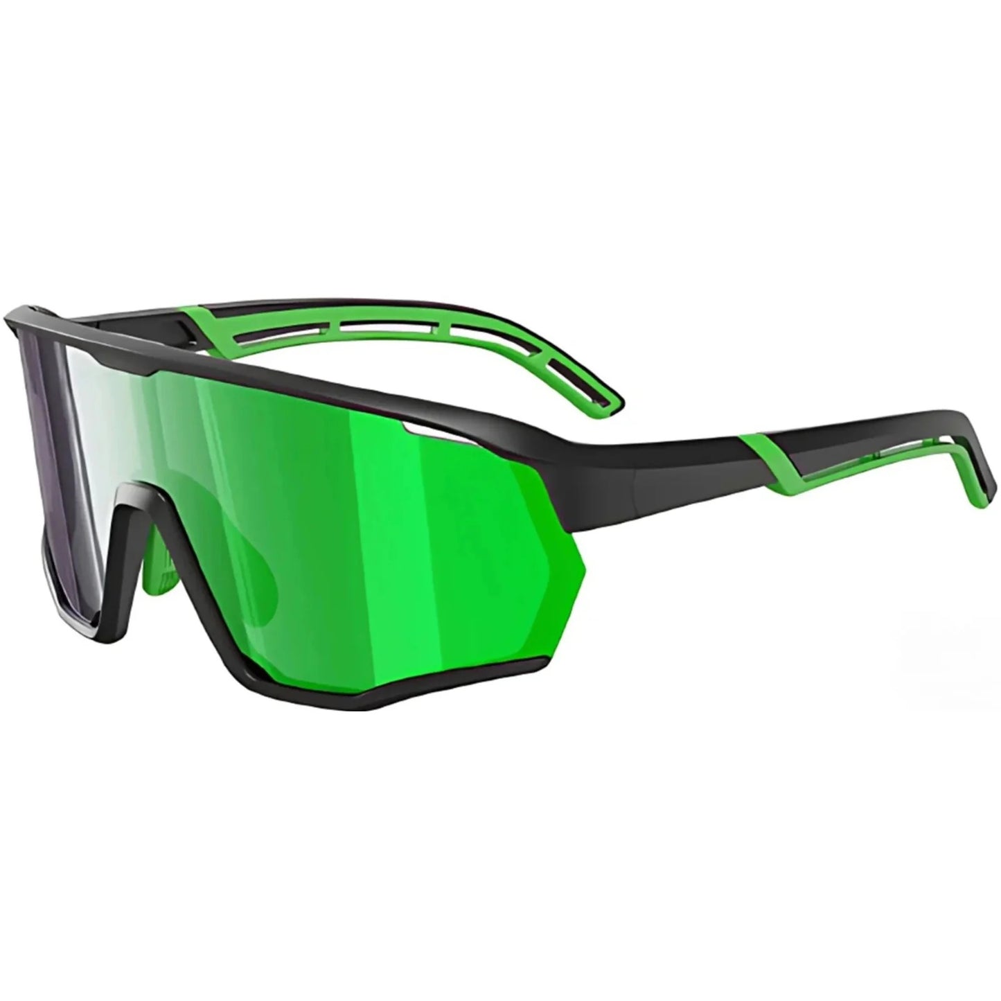 TR90 Angular Shield Sports Sunglasses with PC Cylindrical Lens for Outdoor Use