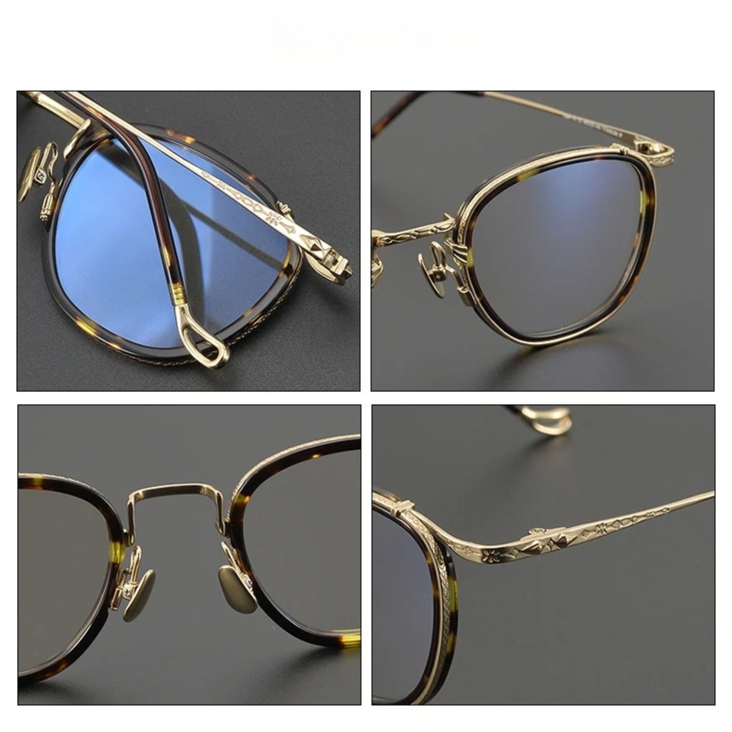 Titanium Round Prescription Eyeglasse