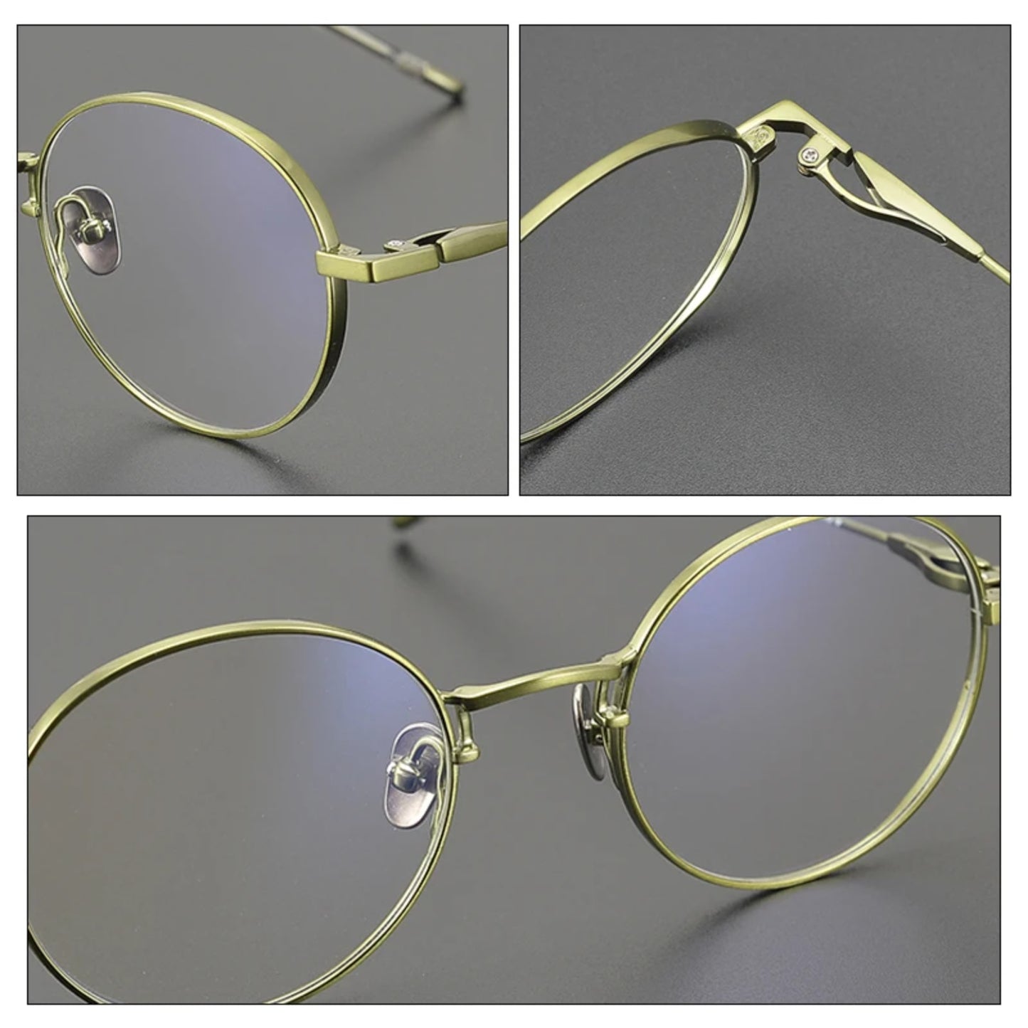 Korean Titanium Round Eyeglasses