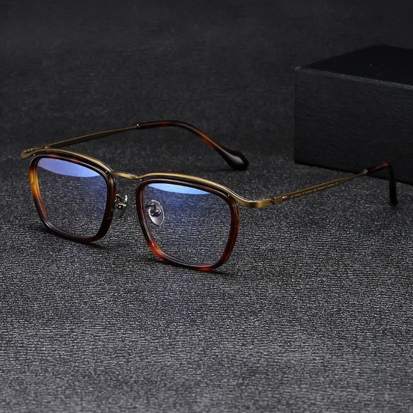 Titanium Acetate Square Prescription Eyeglasses