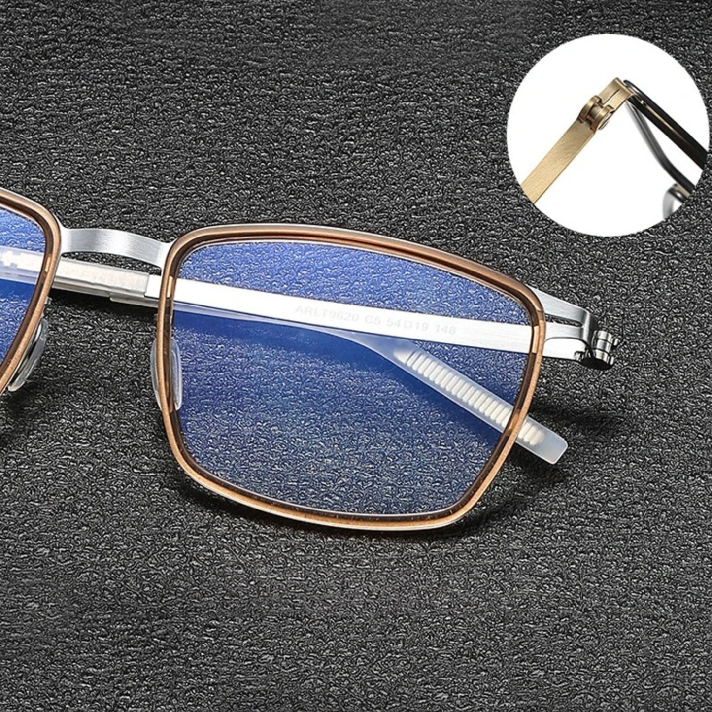 Acetate Screwless Square Eyeglasses