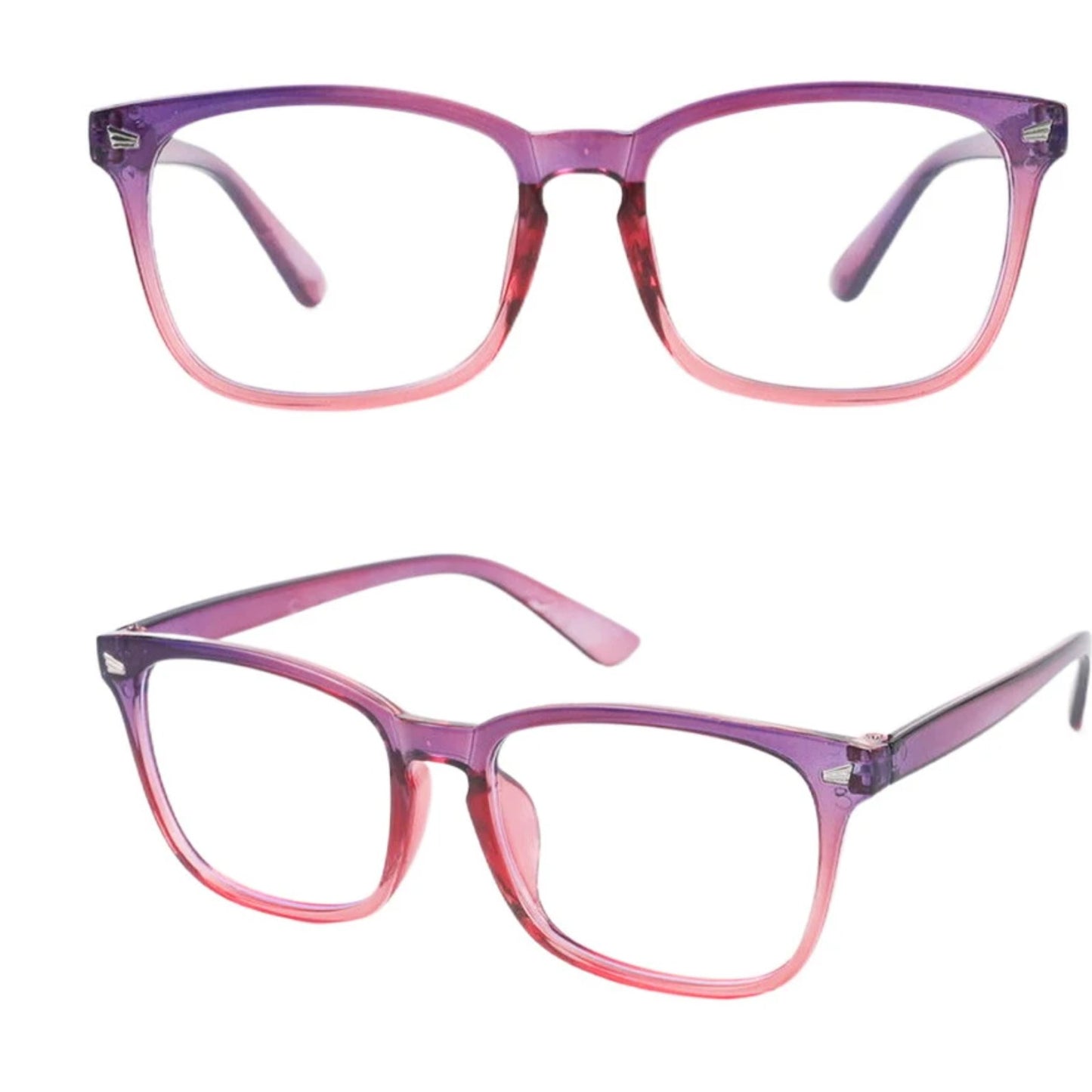 Plastic Black Square Blue Light Glasses