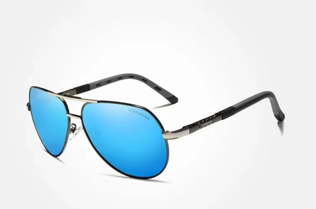 Aluminum Pilot Polarized UV400 Sunglasses