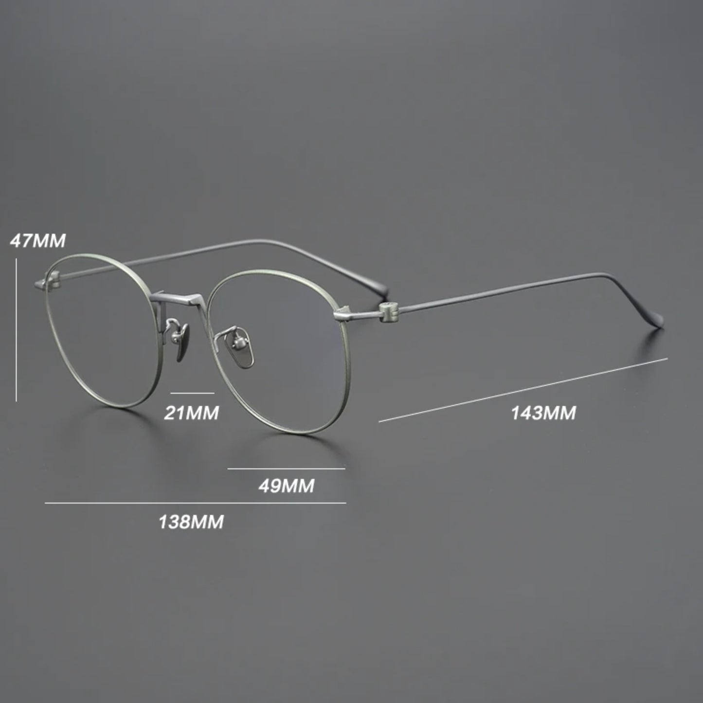 Titanium Wire Round Eyeglasses