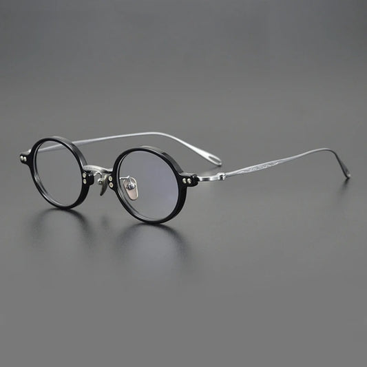 Petite Titanium Acetate Round Prescription Eyeglasses | Ultra-Light Optical Frame for Rx Lenses – CINILY UK
