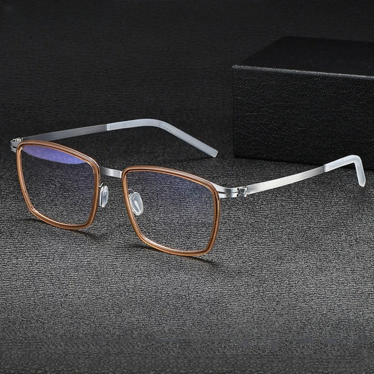 Acetate Screwless Square Eyeglasses