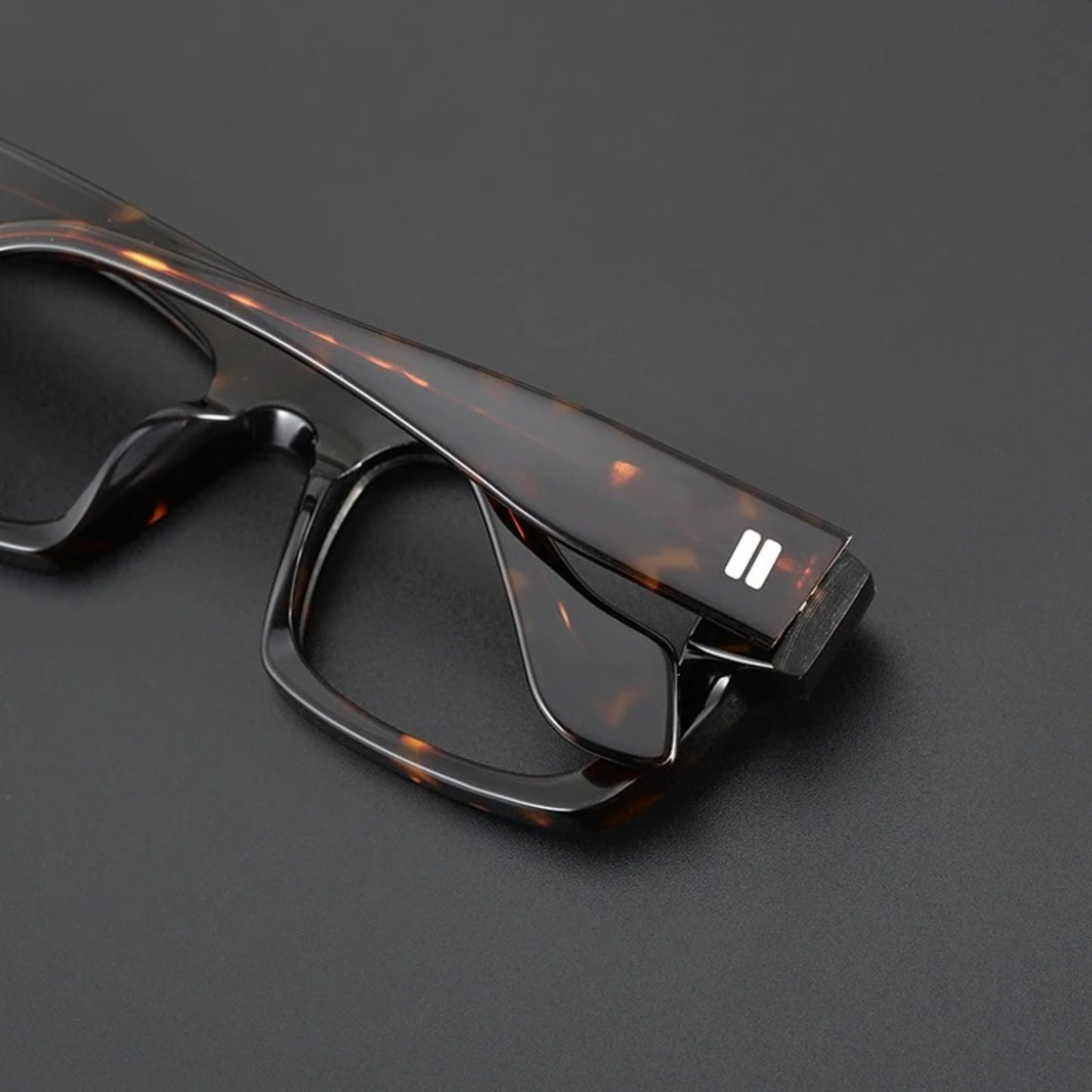 Acetate Chunky Square Eyeglasses