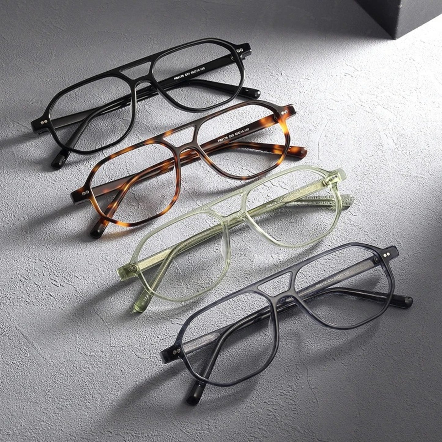 Acetate Tortoise Pilot Eyeglasses