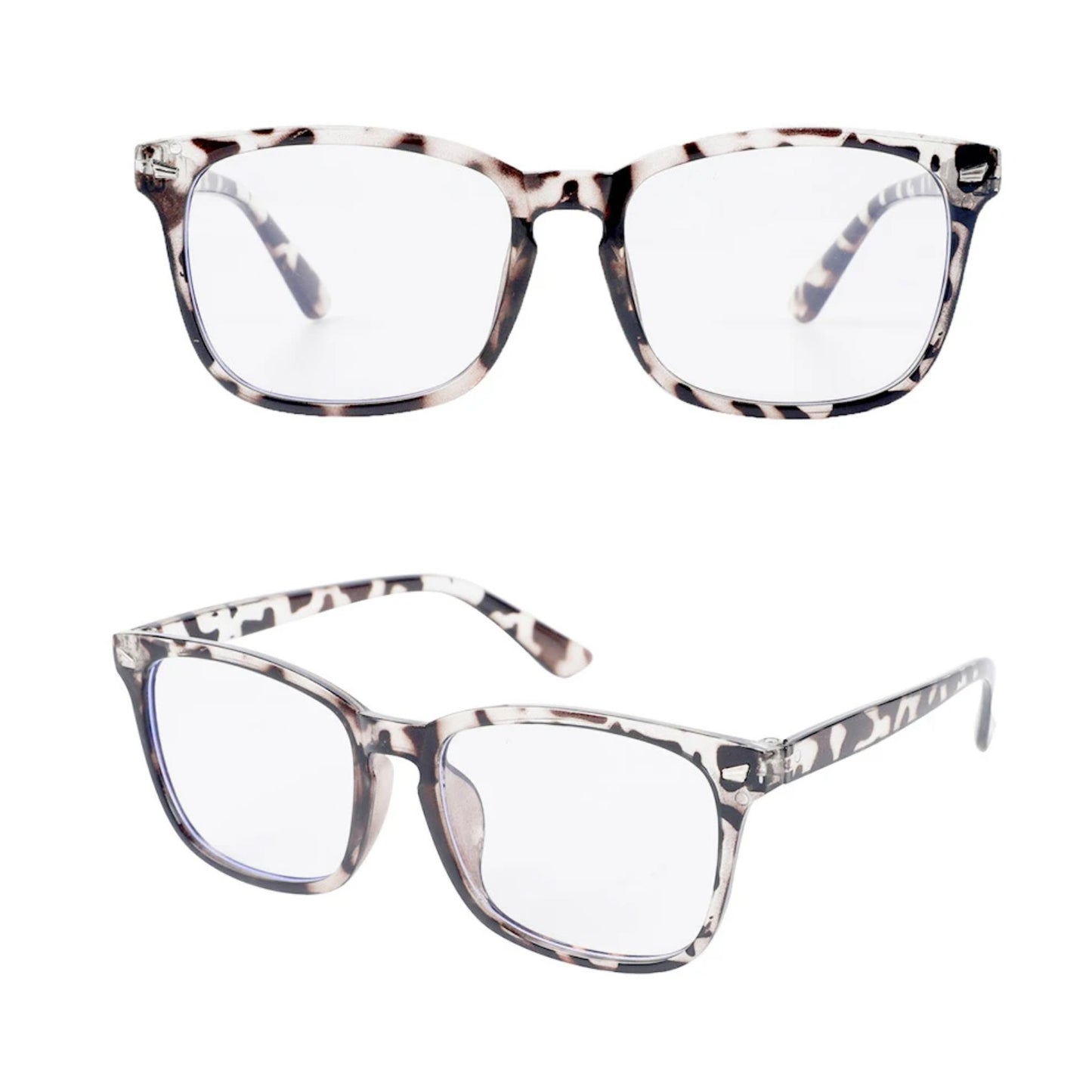 Plastic Black Square Blue Light Glasses