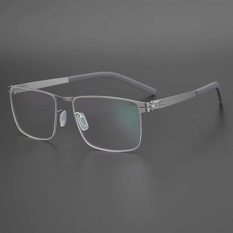 Titanium Screwless Square Prescription Eyeglasses