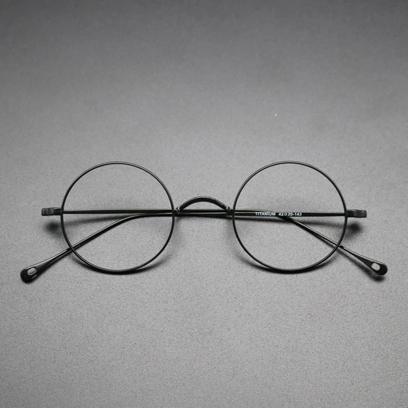 Petite Titanium Wire Round Eyeglasses