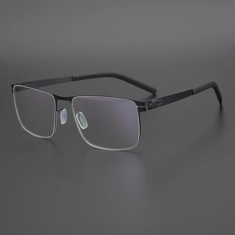 Titanium Screwless Square Prescription Eyeglasses