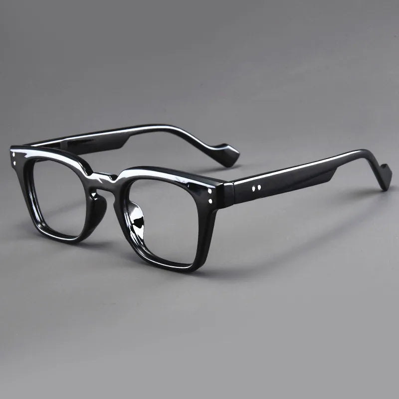 Plastic Black Square Eyeglasses