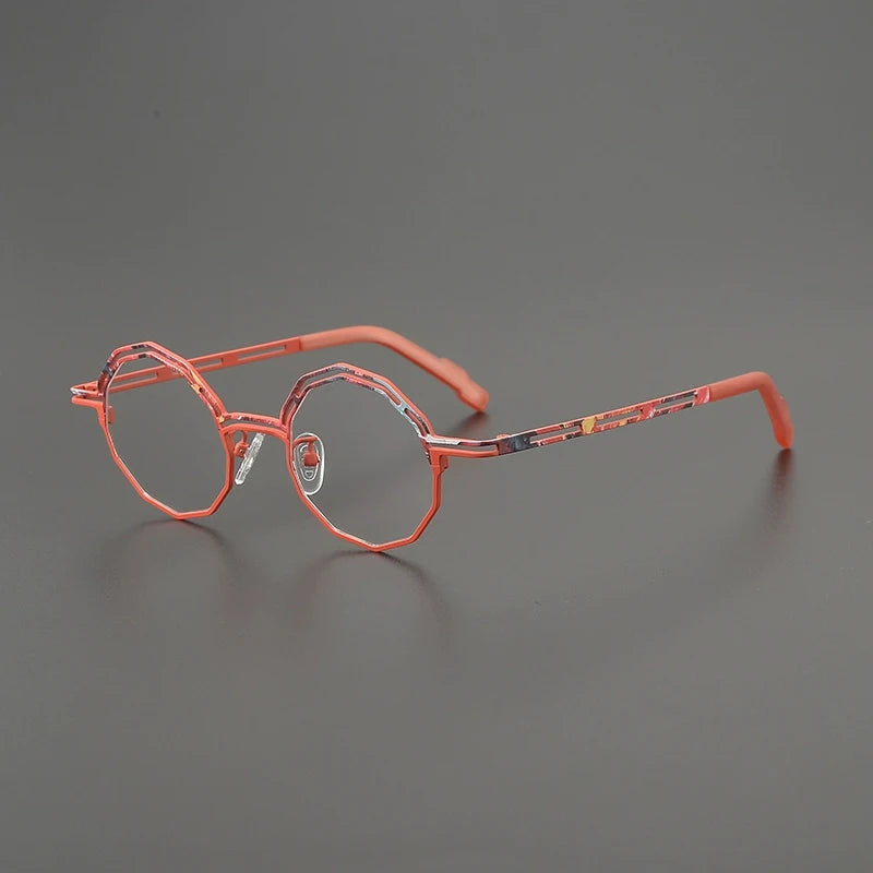 Titanium Round Prescription Eyeglasses