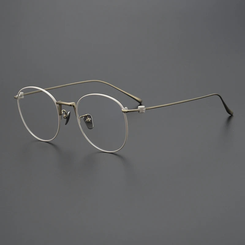 Titanium Wire Round Eyeglasses