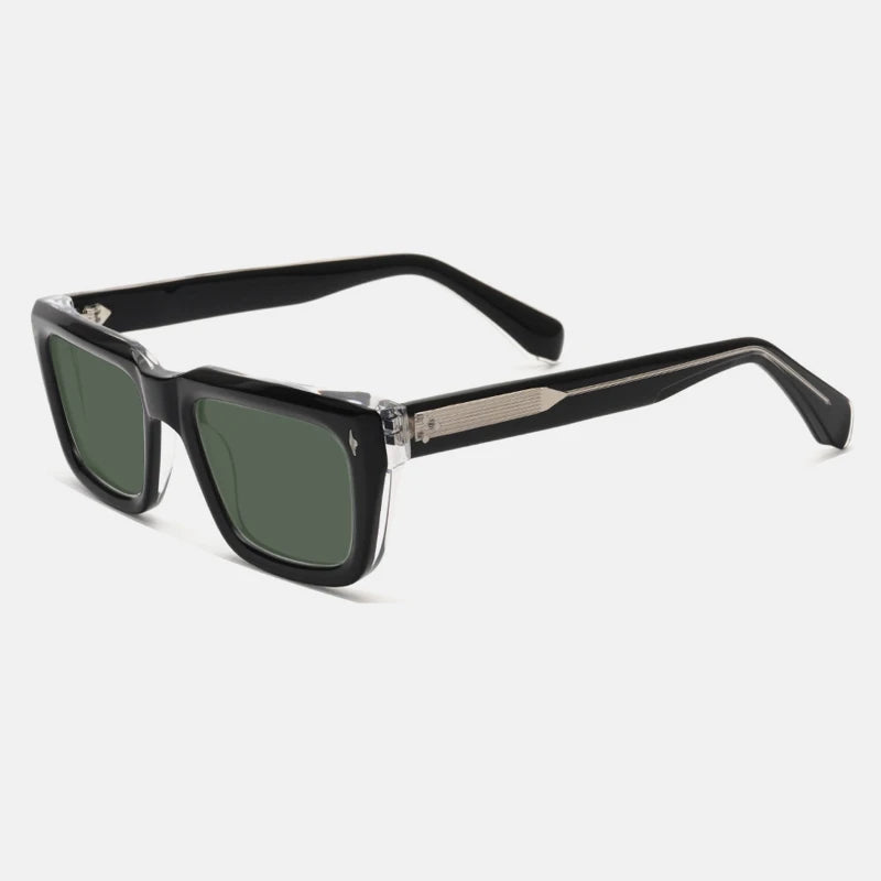 Vintage Polarised Acetate Sunglasses | UV400 | Thick Retro Frame