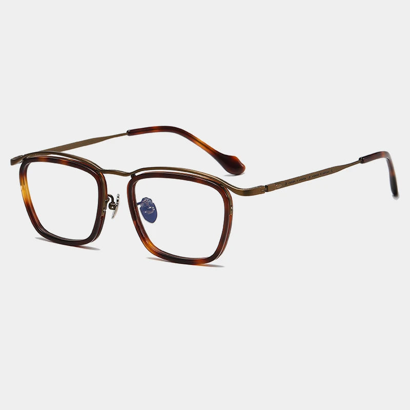 Titanium Acetate Square Prescription Eyeglasses