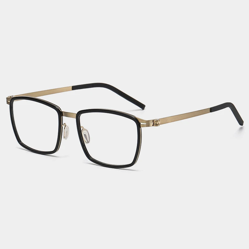 Acetate Screwless Square Eyeglasses