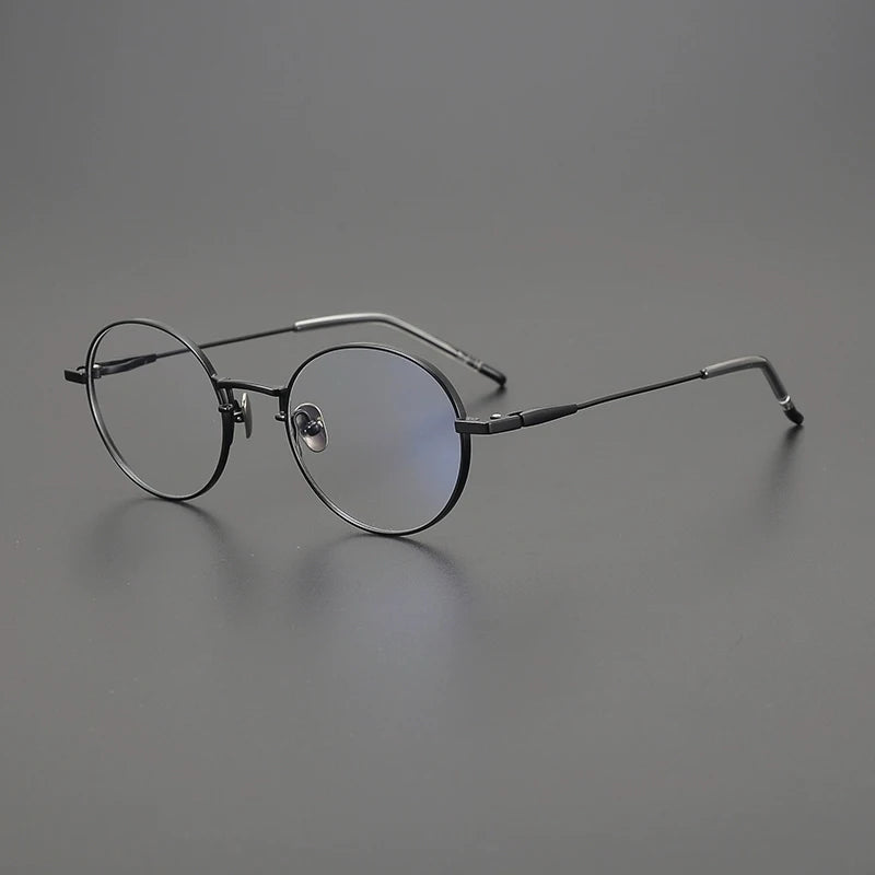 Korean Titanium Round Eyeglasses