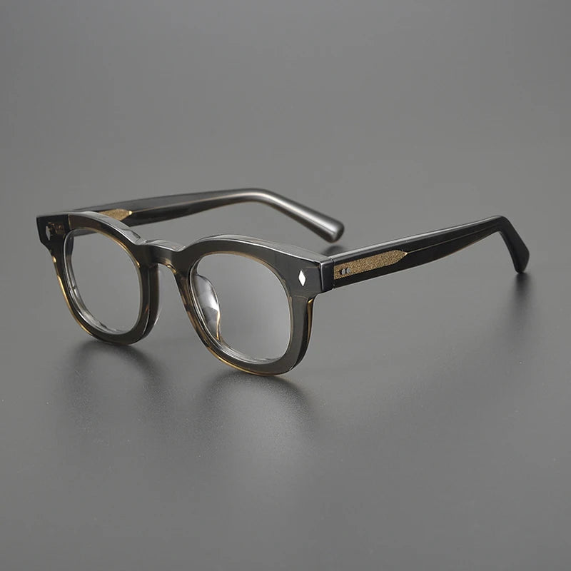 Acetate Chunky Round Eyeglasses