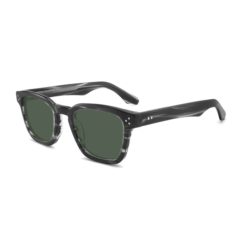 Acetate Crystal Green Polarized UV400 Sunglasses