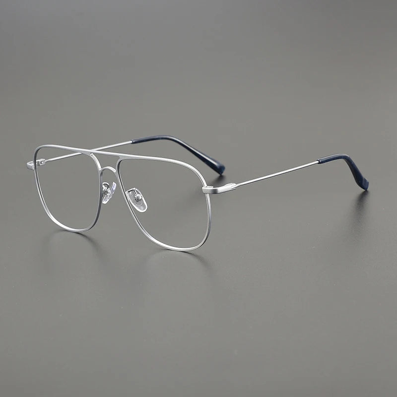 Titanium Oversized Pilot Eyeglasses