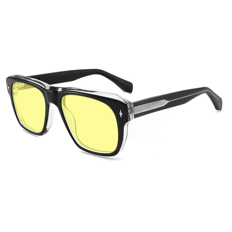 Vintage Polarised Acetate Sunglasses with UV400 Protection in a Larger Fit