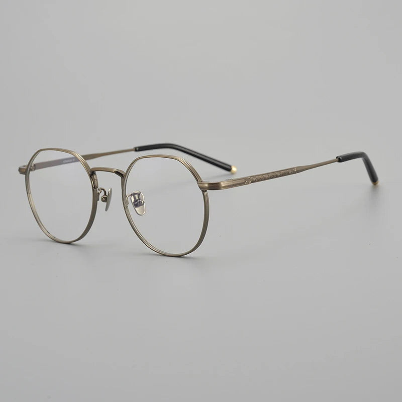 Japanese Titanium Wire Round Eyeglasses