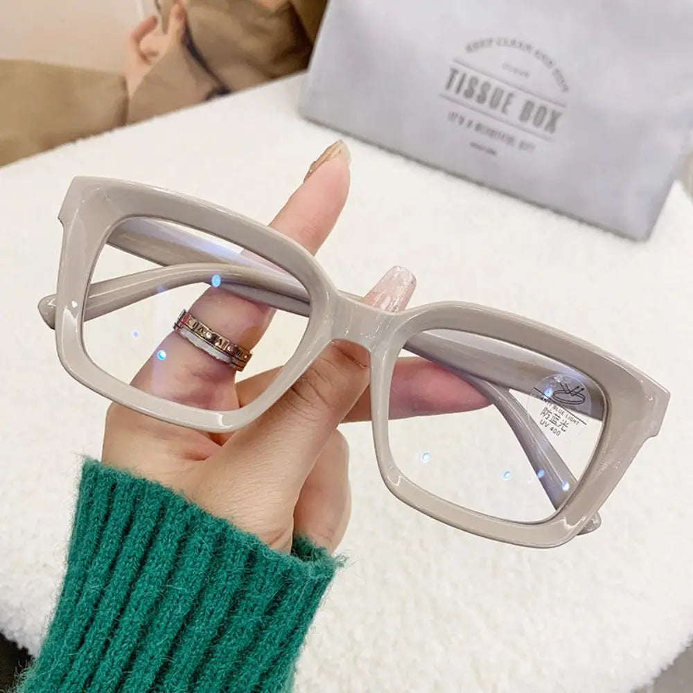 Plastic Oversized Square Blue Light Glasses