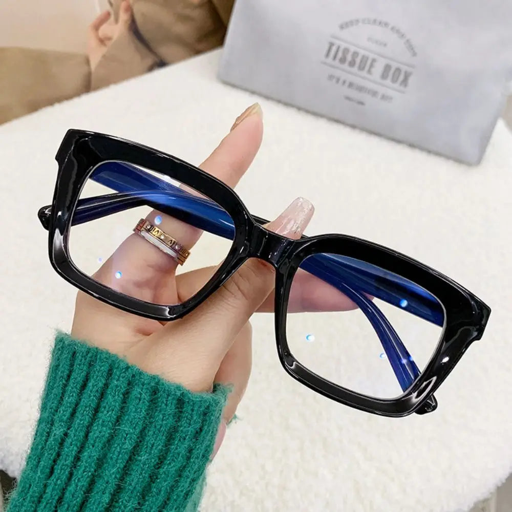 Plastic Oversized Square Blue Light Glasses