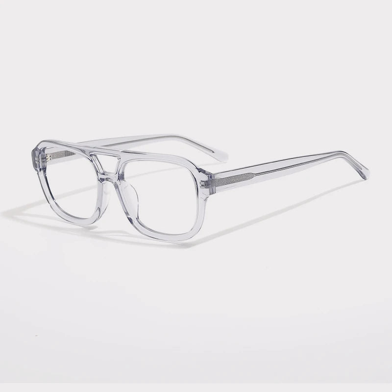Acetate Tortoise Double-Bridge Pilot Prescription Eyeglasses