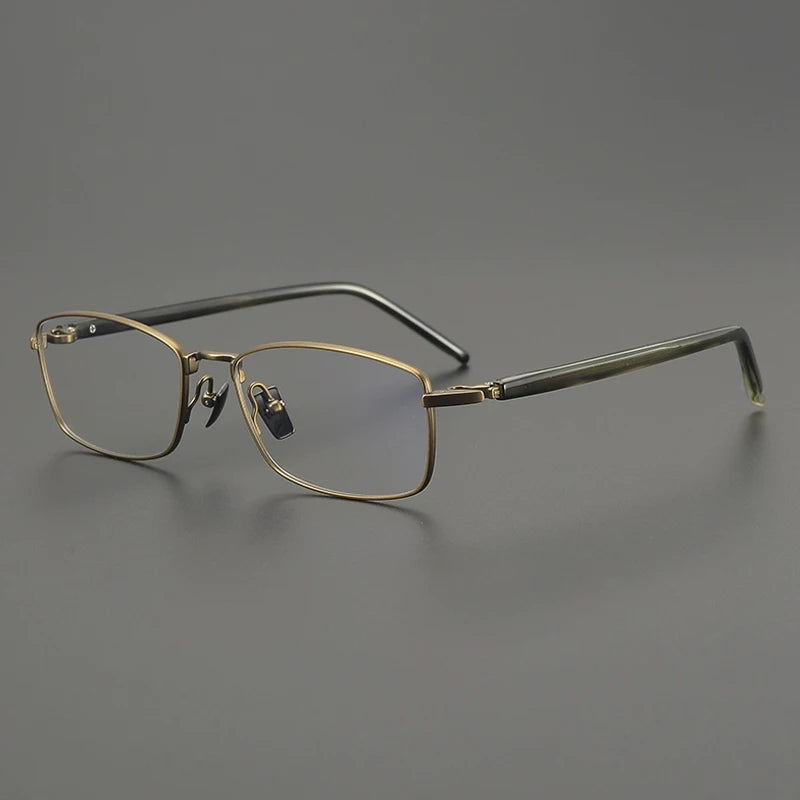 Titanium Rimless Square Prescription Eyeglasses