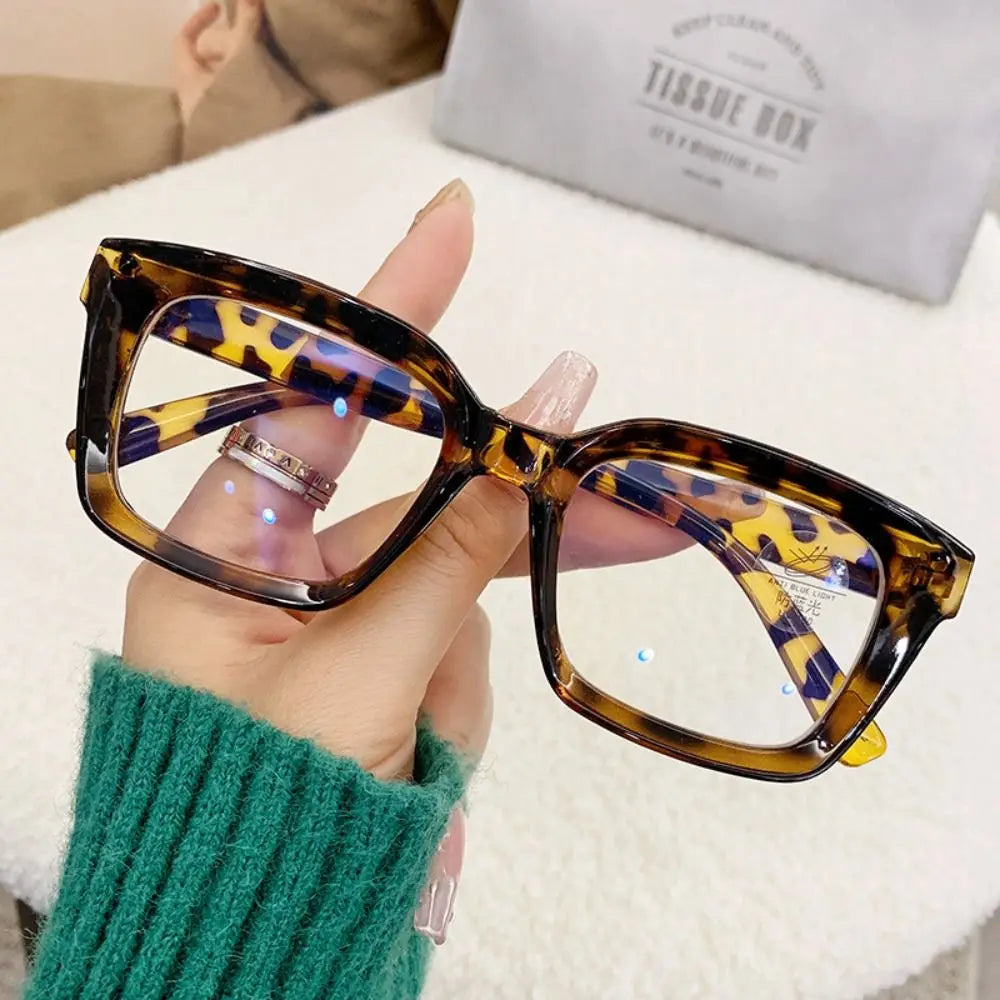 Plastic Oversized Square Blue Light Glasses