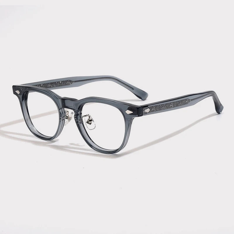 Acetate Keyhole Panto Eyeglasses