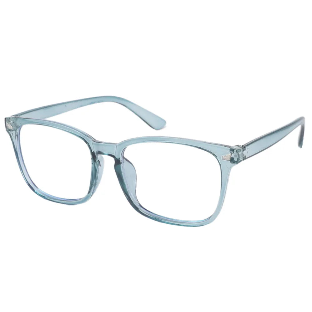 Plastic Black Square Blue Light Glasses