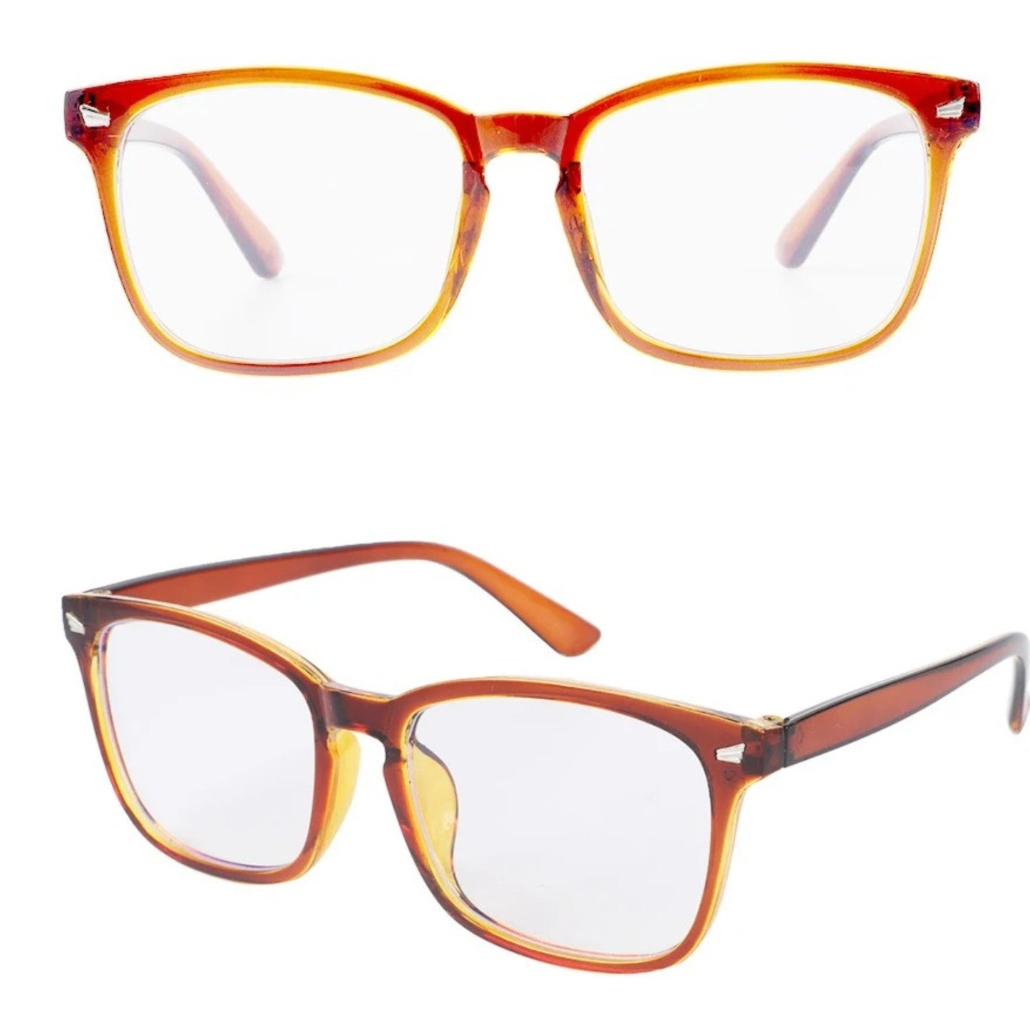 Plastic Black Square Blue Light Glasses