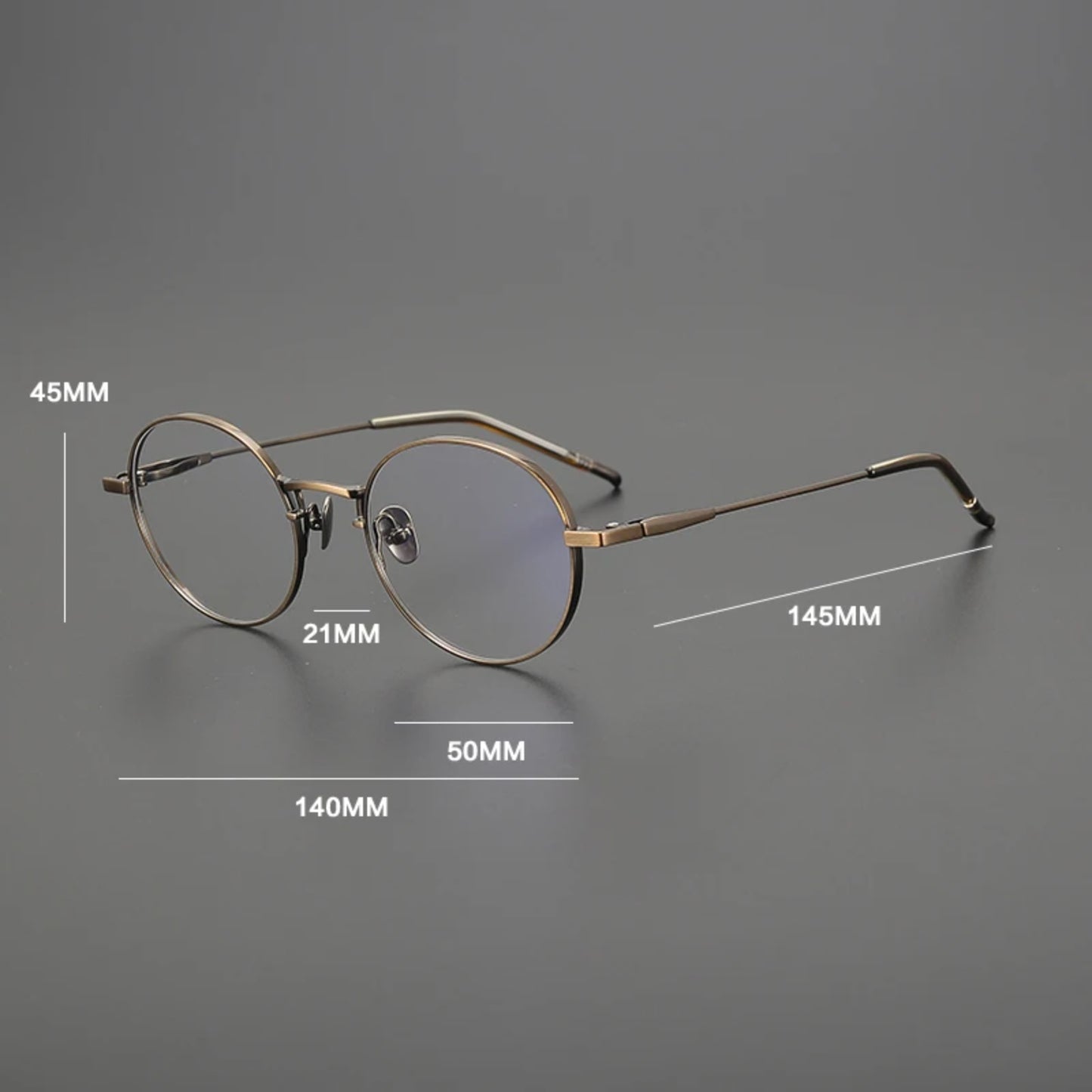 Korean Titanium Round Eyeglasses