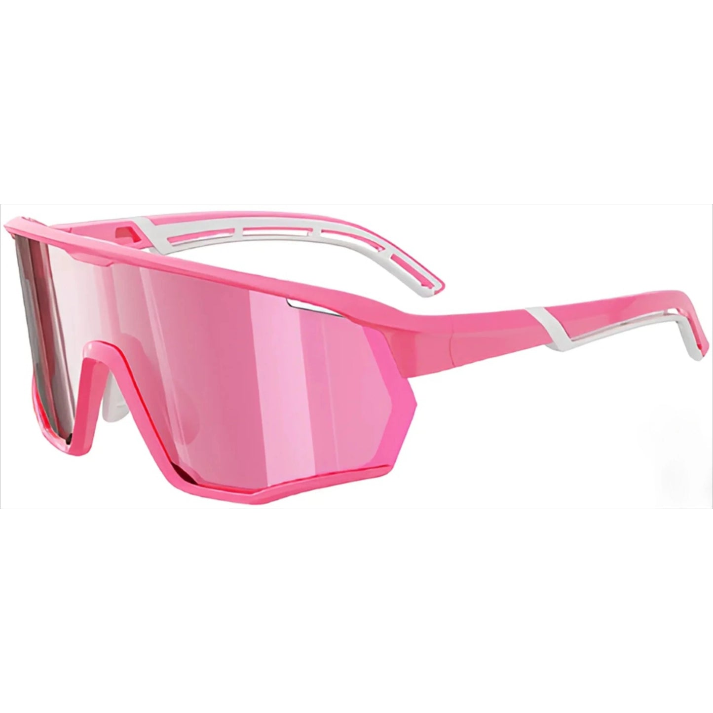 TR90 Angular Shield Sports Sunglasses with PC Cylindrical Lens for Outdoor Use