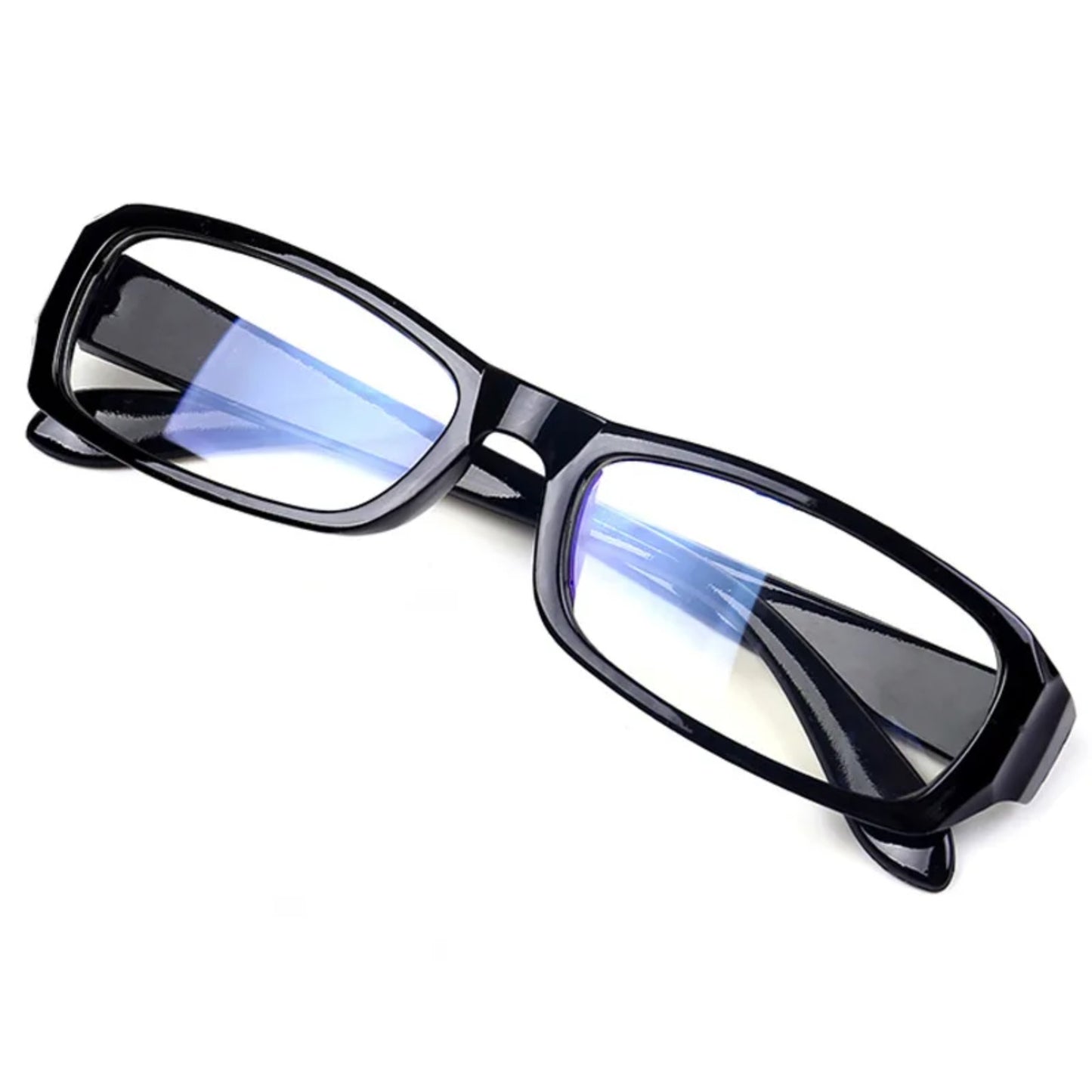 Plastic Tortoise Rectangle Blue Light Glasses