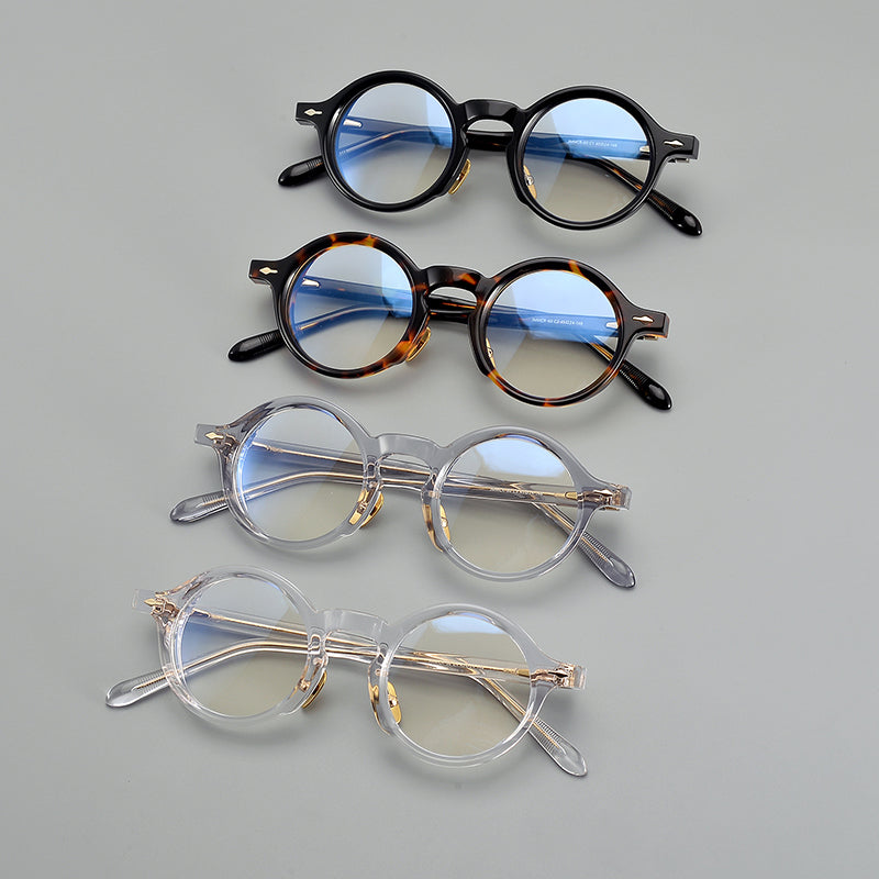 Retro Round Acetate Glasses Frames