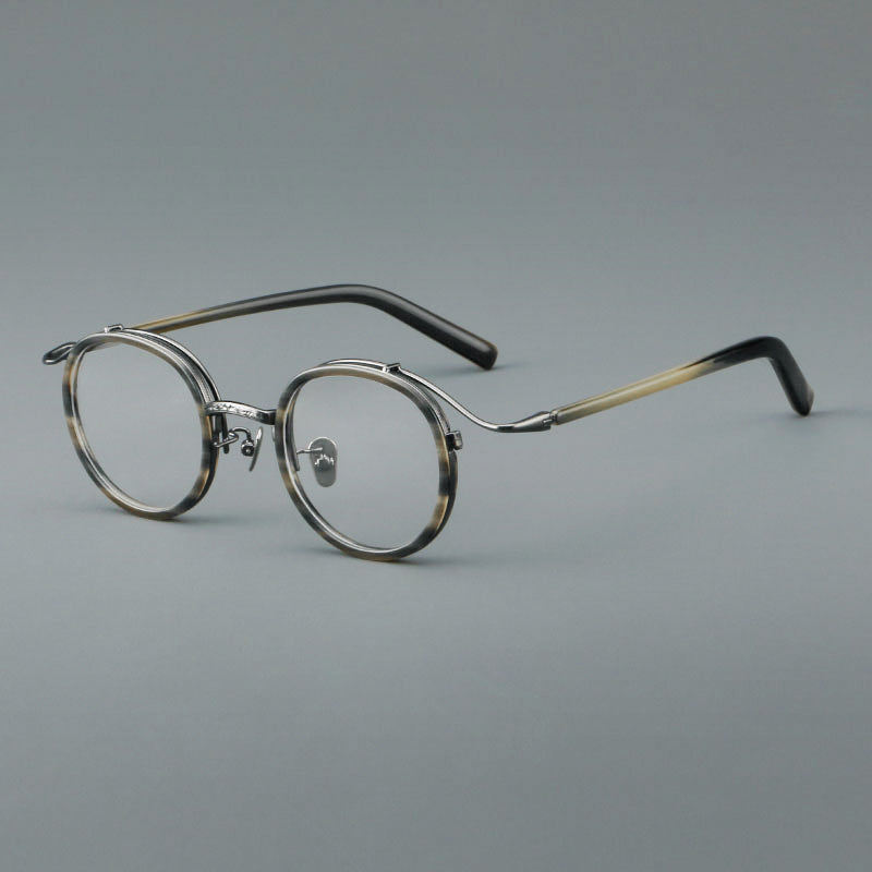 Retro Round Acetate Glasses Frames