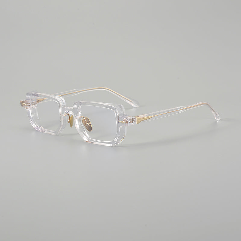 Retro Rectangular Acetate Glasses Frames