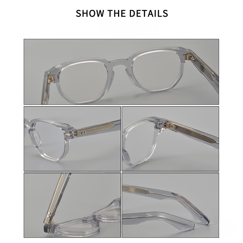 Retro Square Acetate Glasses Frames