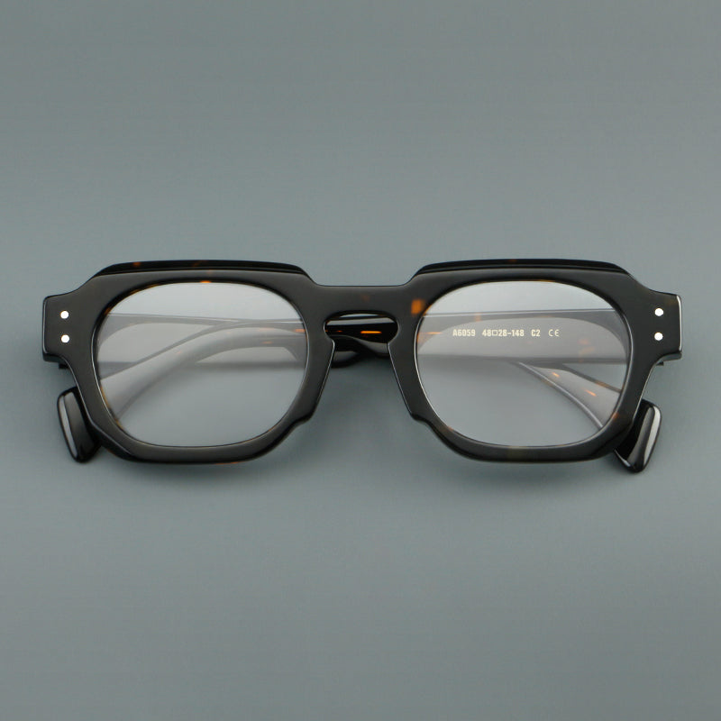 Retro Square Acetate Glasses Frames