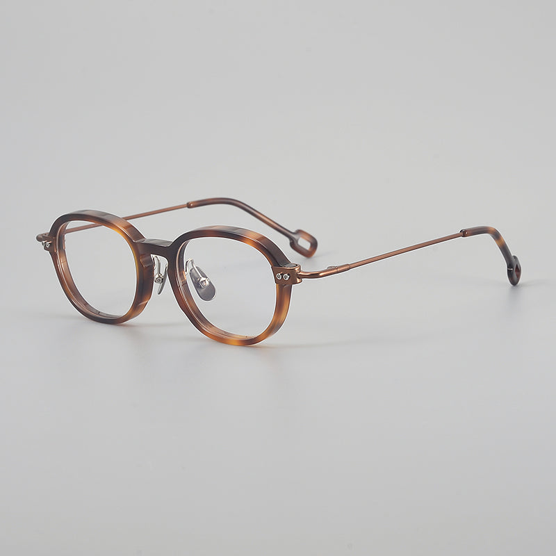 Retro Round Titanium Alloy Glasses Frames