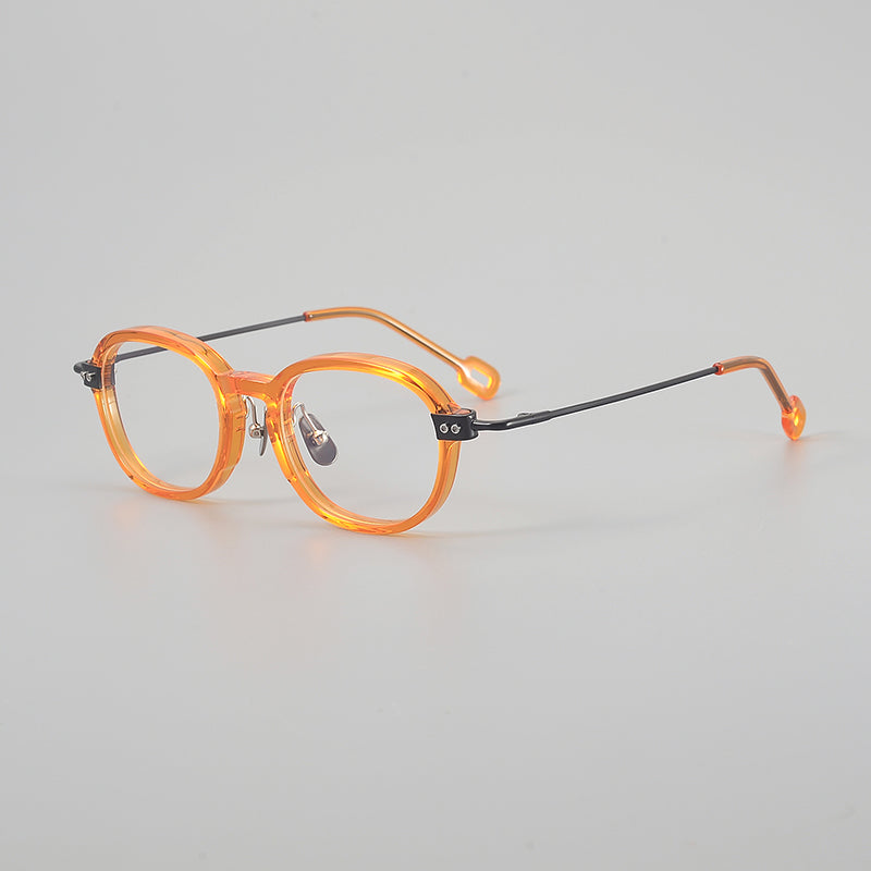 Retro Round Titanium Alloy Glasses Frames